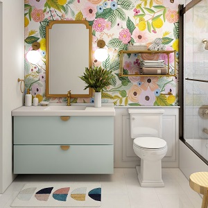 Цветная и яркая ванная комната: как преобразить санузел в Половинном - polovinnoe.mebel54.com | фото