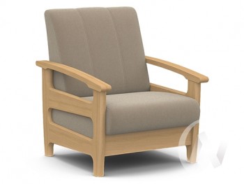 Кресло для отдыха Омега (бук лак/CATANIA LATTE) в Половинном - polovinnoe.mebel54.com | фото