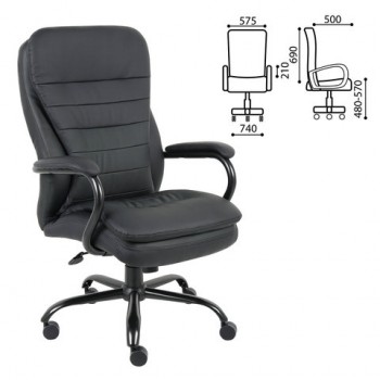 Кресло офисное BRABIX Heavy Duty HD-001 в Половинном - polovinnoe.mebel54.com | фото