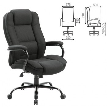 Кресло офисное BRABIX Heavy Duty HD-002 (ткань) в Половинном - polovinnoe.mebel54.com | фото