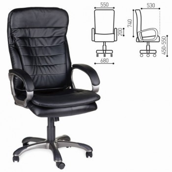 Кресло офисное BRABIX Omega EX-589 (черное) в Половинном - polovinnoe.mebel54.com | фото