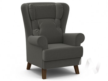 Кресло отдыха Комфорт-2 (орех лак/ULTRA GRAFIT) в Половинном - polovinnoe.mebel54.com | фото