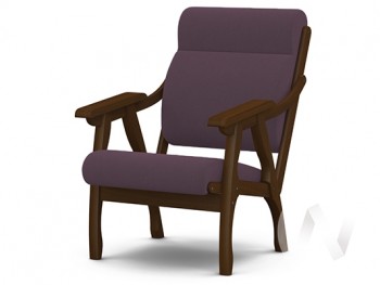 Кресло Вега-10 (орех лак/ULTRA PLUM) в Половинном - polovinnoe.mebel54.com | фото