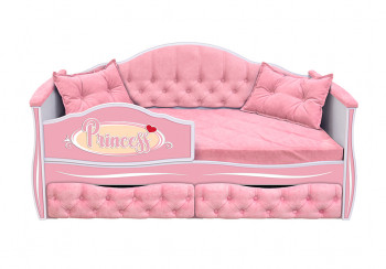 Кровать 160 серии Иллюзия 2 ящика 15 Бледно-розовый (подушки) в Половинном - polovinnoe.mebel54.com | фото