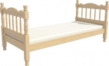 Кровать одинарная Аленка из массива сосны 800*1890 Сосна в Половинном - polovinnoe.mebel54.com | фото