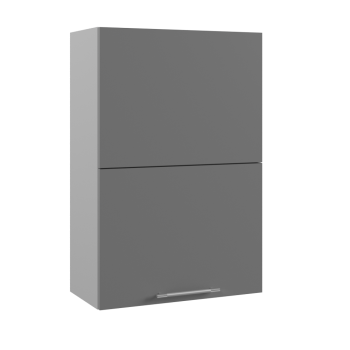 Ройс ПГПМ 600 Шкаф верхний Blum Aventos HF (Графит софт/корпус Серый) в Половинном - polovinnoe.mebel54.com | фото